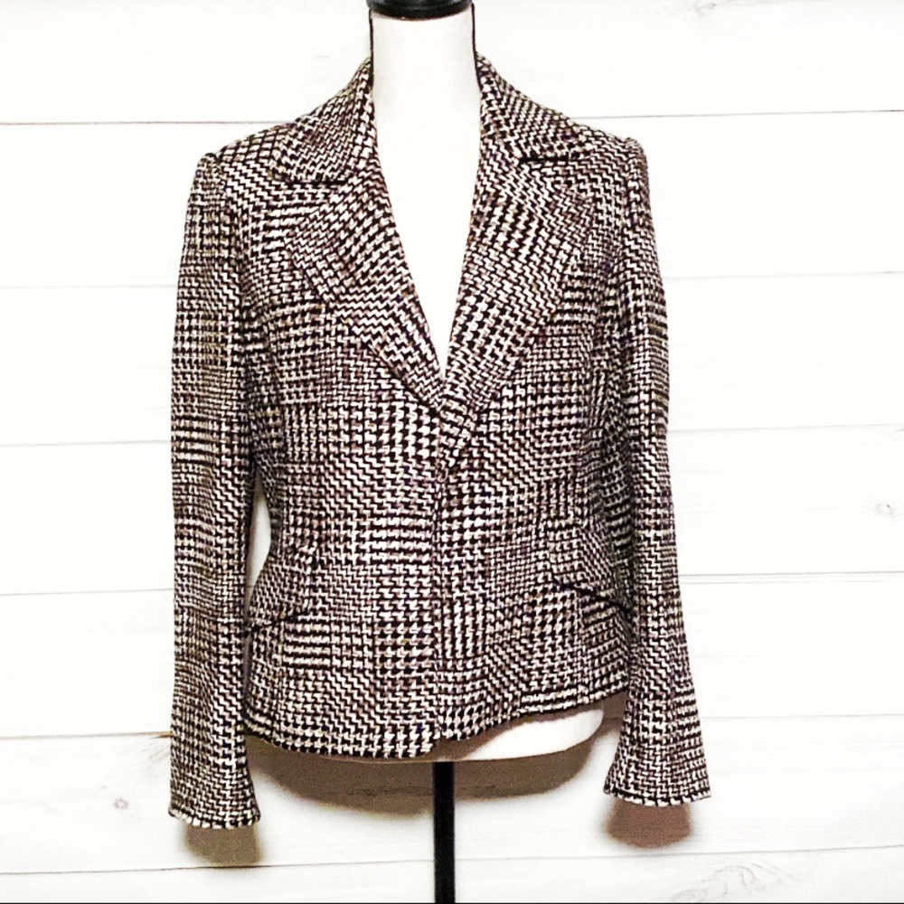 ❌SOLD❌Ellen Tracy for Saks Brown Tweed Blazer